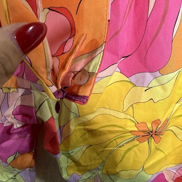 Averado Bessi Pucci Crop Floral Geometric Pants Sz 6 (Fits 28x25) - Picture 5 of 7